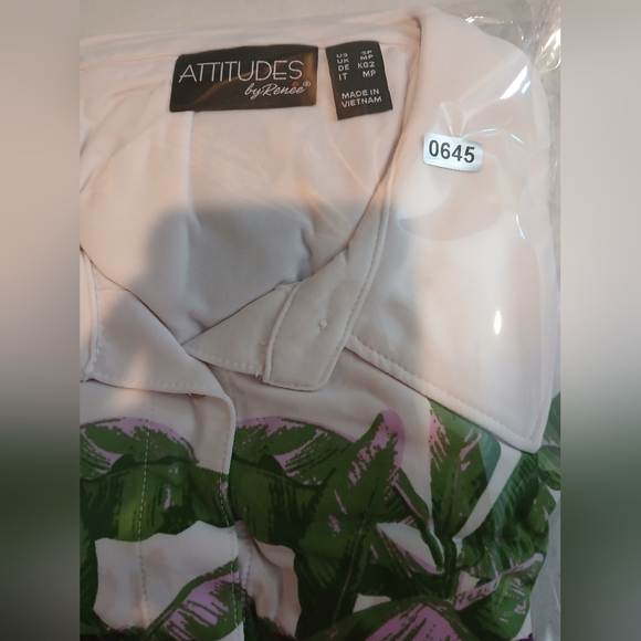 Attitudes By Renee Button Down Midi Dress Jungle Small Petite Tiger Cat Artsy - Picture 12 of 12